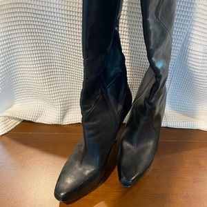 Via Spiga Black Authentic Black Leather boots